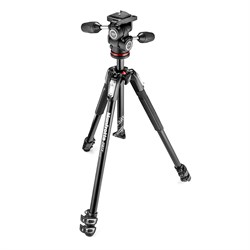MK190X3-3W1 штатив алюм. MT190X3 + головка MH804-3W1  3/170/71/2,8/4 (сек/выс/слож/вес/нагр) черный - фото 101997