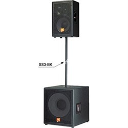 JBL SS3-BK стойка соединительная саб/сателлит для JRX, MRX и PRX. Диаметр 35мм, высота 1.4м - фото 10355