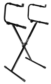 Ultimate Support IQ-1200 клавишная крестообразная стойка на 2 инструмента, черная - фото 10403