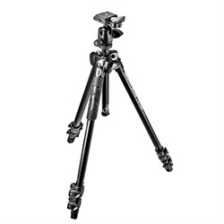 MK290LTA3-BH штатив алюм. MT290LTA3 + головка 494RC2  3/144/56,3/1,63/4 (сек/выс/слож/вес/нагр) черный - фото 107043