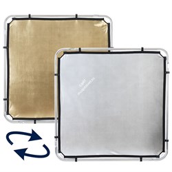 Ткань Lastolite LR81134R ткани для отражателя, серебряная/золотая Skylite 110х110 - фото 109348