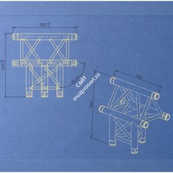 INVOLIGHT TN-35 - модуль для 3-х ферм (Т-образ вертик.), треугольн., 290х500 - фото 112358