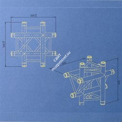INVOLIGHT TN-44 - модуль для 4-х ферм , треугольн., 500х500 - фото 112360