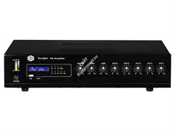 SHOW TA-3241 - трансляц. система 240 Вт, 25/70/100 В, 4Line/mic+2AUX, MP3 плеер - фото 112950