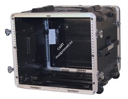 GATOR GRR-8L - рэковый кейс на 8U, стальные рельсы, глубина 19", на колесах, пластик. - фото 113354