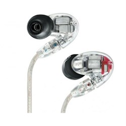 SHURE SE846-CL наушники внутриканальные (наушники вставные), трехполосные, с четырьмя драйверами, прозрачные - фото 11337