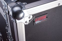 GATOR G-TOUR 10X14 PU - рэковый флайт-кейс, 10U верх,14U низ, на колесах,дерево,черный - фото 113825