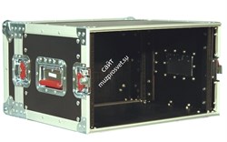 GATOR G-TOUR EFX6 - рэковый флайт-кейс,6 U,красные ручки с резиновым покр.,дерево,черн., вес 12,99кг - фото 113836