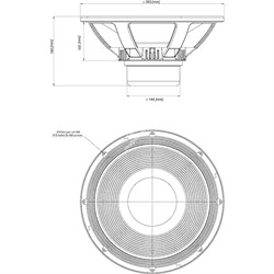 EIGHTEEN SOUND 15NLW9401/8 - 15" динамик НЧ, неодим, 8 Ом, 1200 Вт AES, 97dB, 40...4000 Гц - фото 114084