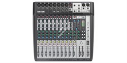 Soundcraft Signature 12MTK аналоговый 12-канальный микшер c USB 14вх/12вых интерфейсом, 8 XLR - Ghost предусилители, 60мм фейдеры, 3-полосный Sapphyre эквалайзер, 2 dbx лимитеры, 1 эффект Lexicon, 3 AUX, 2моно/1стерео подгруппы - фото 11435