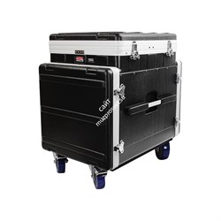 GATOR GRC-12X10 PU - кейс,пластик,черный,12U верх, 10U фронт, компактный, подъемный механизм - фото 114924