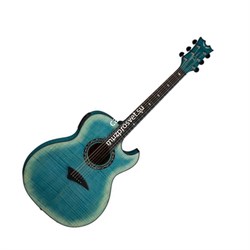 DEAN EXFM FD - электроакустическая гитара, EQ, тюнер, огненный клен, цвет бирюзовый - фото 115255