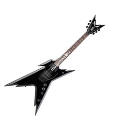 DEAN RZR DB F CBK - электрогитара  "стелс",22 лада,24 3/4 ,HH,2V+1T, Floyd Rose, ейс, цвет черный - фото 115288