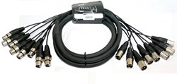 INVOTONE SNX85 - аудио мультикорная система веерный хвост, 8 XLR MALE*8 XLR FEMALE, длина 5 метров - фото 115318