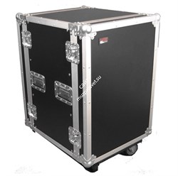 GATOR G-TOUR 14U CAST - рэковый флайт-кейс, 14 U, на колесах,дерево,черный - фото 115767