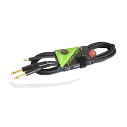 PROEL CHLP170LU15 - сценический кабель, 2 х 6,3 джек моно <-> 3.5 джек стерео, длина - 1.5м - фото 116546
