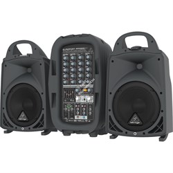 BEHRINGER PPA500BT - 6-кан. порт. система звукоусиления, 8"+1", 2х250Вт 4Ом, 2х160Вт 8Ом, DSP. - фото 116600
