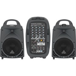 BEHRINGER PPA500BT - 6-кан. порт. система звукоусиления, 8"+1", 2х250Вт 4Ом, 2х160Вт 8Ом, DSP. - фото 116601