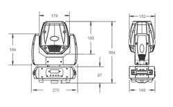 INVOLIGHT PROSPOT50 V.2 - голова вращения (SPOT), LED 50 Вт, DMX-512 - фото 116994