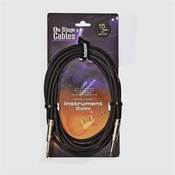 ONSTAGE IC-15 - инструментальный кабель,  6.3 джек моно <-> 6.3 джек моно , длина 4.57м - фото 117441