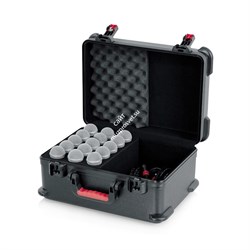 GATOR GTSA-MIC15 - пластиковый кейс для 15 проводных микрофонов - фото 118043