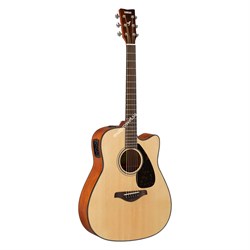 YAMAHA FGX800C N - электроакустическая гитара с вырезом, цвет натуральный - фото 118635