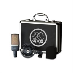 AKG C214 - конденсаторный микрофон с 1" мембраной. В комплекте: держатель антивибрационный, КЕЙС - фото 118828