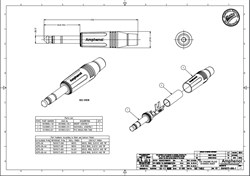 AMPHENOL ACPS-GN - джек стерео, кабельный, 6.3 мм, корпус металл, цвет - никель - фото 119411