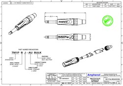 AMPHENOL TM1PBJ - джек моно с переключателем, 6.3 мм, зажим Jaws, цвет - черный - фото 119438