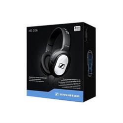 SENNHEISER HD 206 - закрытые наушники, 21-18000 Гц, 24 Ом, кабель 3 м - фото 120706