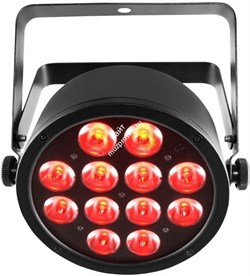 CHAUVET-DJ SlimPAR Q12 USB светодиодный прожектор направленного света типа LED PAR 12x4Вт RGBA c DMX, D-Fi и ИК управлением. - фото 12275