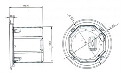SHOW CSL-150CV - громкоговоритель потолочный, двухполосный, 60 Вт, 70/100В, белый - фото 123045