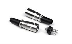 INVOTONE XLR3M200 - разъём XLR 3Р, папа, кабельный, корпус металл - фото 123318
