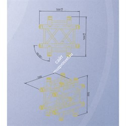 INVOLIGHT SN-42 - угловой модуль для 4-х ферм, квадратный, 290х500 Горизонтальный - фото 123531