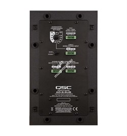 AD-S.SUB-BK / 6.5"сабвуфер с двойной катушкой, трансформатор 70/100В, черный / QSC - фото 133294