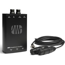 PreSonus HP2 персональный мониторный усилитель для наушников с креплением на пояс, балансные входы, питание 9В батарея или адаптер, громкость, панорама, крепление на мик.стойку, входной кабель 5-pin mini XLR на 2 female XLR в комплекте - фото 133482