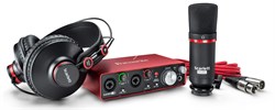 FOCUSRITE Scarlett 2i2 Studio 2nd Gen студийный комплект (Scarlett 2i2 2nd Gen, наушники, микрофон, ПО, микрофонный кабель). - фото 133789