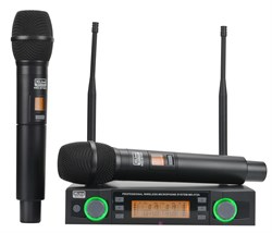 Xline MD-272A Радиосистема двухканальная c двумя ручными передатчиками, 2 канала по 100 фикс. частот - фото 141061