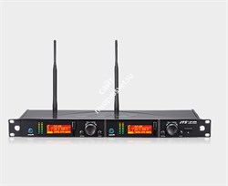 JTS UF-20R UHF-ресивер двухканальный, выход: 2*XLR/2*6.3 Jack, LСD-дисплей, 624-694 МГц - фото 141085