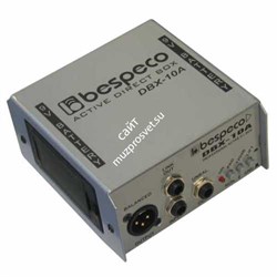 BESPECO DBX10A Директ бокс активный, вход: Jack 6.3мм, вход-выход: Jack 6.3мм, выход: XLR 3pin - фото 141184