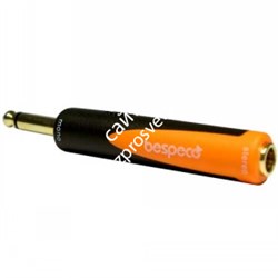 BESPECO SLAD145 Переходник 6.3mm mono jack M / 6.3mm stereo jack F - фото 142353
