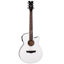 DEAN AX PE CWH - электроакустическая гитара с вырезом, цвет белый - фото 145974