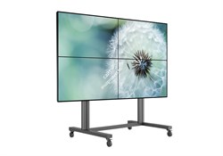 Видеостена 2х2 из панелей LG 49VL5D, 98″, шов 3,5 мм; мобильная напольная стойка - фото 147297