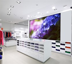 Видеостена 3х3 из панелей LG 55LV35A, 165″, шов 3,5 мм; настенное выдвижное крепление (B-Tech) - фото 147447