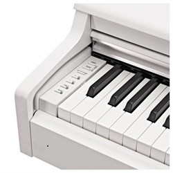 YAMAHA YDP-164WH - клавинова 88 кл. GH3, 10 тембров, 192 полиф., 3 педали,крышка кл., (белый) - фото 148844