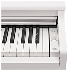 YAMAHA YDP-164WH - клавинова 88 кл. GH3, 10 тембров, 192 полиф., 3 педали,крышка кл., (белый) - фото 148845