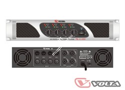 VOLTA PA-4.450 Усилитель мощности четырёхканальный. Мощность (8/4/2 Ом)  - 4х300 Вт/ 4х450 Вт/ 4х580 Вт. 2U-19", 23.5 кг - фото 149386