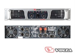 VOLTA PA-1100 Усилитель мощности двухканальный. Мощность (8/4/2 Ом)  - 2х600 Вт/ 2х1050 Вт/ 2х1400 Вт. 2U-19", 25кг - фото 149416