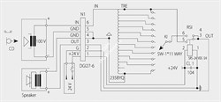 AMC VC 30RX  Аттенюатор с реле 10-шаговый + Выкл., 30Вт/100В, 24шт. в коробке: 40х30х18см. - фото 150163