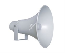 VOLTA HS-100T Рупорный громкоговоритель, 100 Вт/50 Вт/25 Вт 100В. Частотный диапазон 400-5000 Гц. Материал корпуса -  алюминий, цвет - белый. В Упаковке 1 шт - фото 150398